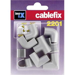 cablefix 127222 Kabelgoot Stootverbinding Grijs 10 stuk(s)