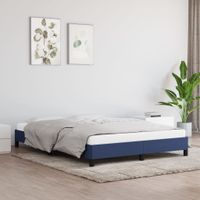 Bedframe stof blauw 140x190 cm