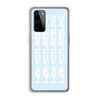 Hotline bling blue: OnePlus 9 Pro Transparant Hoesje