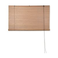 Bamboe rolgordijn - lichtbruin - 180x180 cm - thumbnail