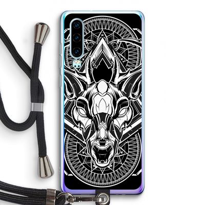 Oh Deer: Huawei P30 Transparant Hoesje met koord