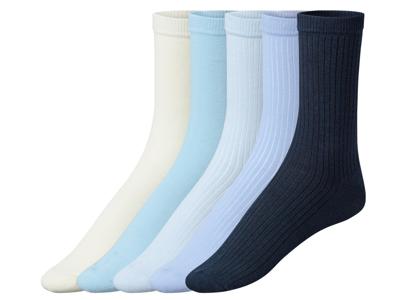 esmara 5 paar dames sokken (Blauw/donkerblauw, 39-42)