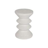 Kleine bijzettafel Home ESPRIT Wit Hars 31 x 31 x 45 cm