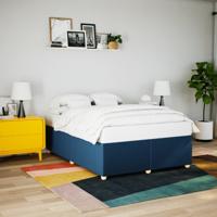 Bedframe zonder matras stof blauw 140x200 cm