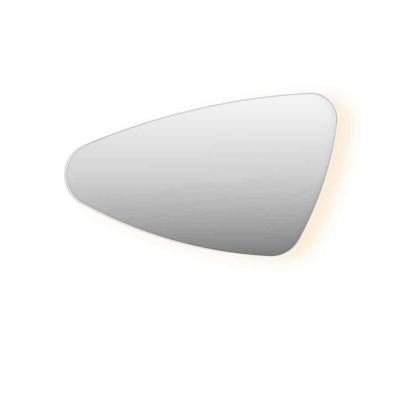 Spiegel Organisch INK SP23 100x60 cm Met Verlichting en Spiegelverwarming Links Mat Wit