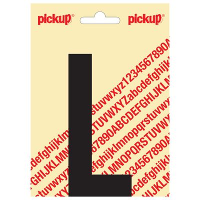 Plakletter Nobel 120mm zwart L