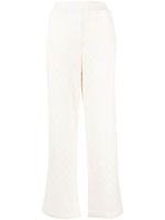 tout a coup pantalon nervuré à taille haute - Blanc