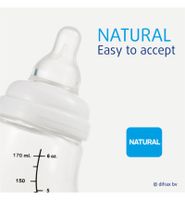 Difrax Difrax S-fles Natural Roze 250ml (250ml) - thumbnail