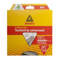 Tochtstrip - tochtwering - transparant - zelfklevend - universeel - 6 m x 9 mm x 7 mm - thumbnail