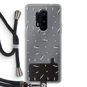 Hipster stripes: OnePlus 8 Pro Transparant Hoesje met koord