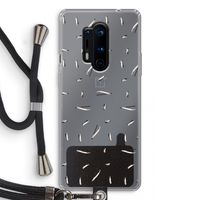 Hipster stripes: OnePlus 8 Pro Transparant Hoesje met koord