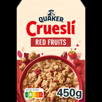 Quaker Cruesli Rood Fruit Ontbijtgranen 450 gr bij Jumbo