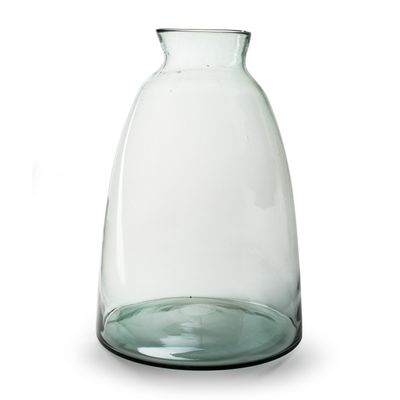 Bloemenvaas - Eco glas transparant - H55 x D38 cm
