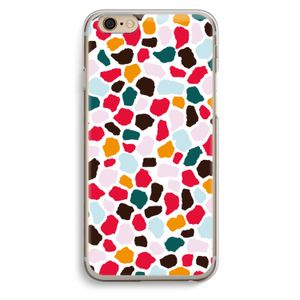 Colored Giraffe: iPhone 6 / 6S Transparant Hoesje