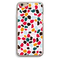 Colored Giraffe: iPhone 6 / 6S Transparant Hoesje
