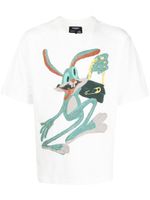DOMREBEL t-shirt Shopper à imprimé graphique - Blanc