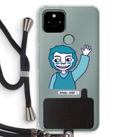 Zwaai: Pixel 5 Transparant Hoesje met koord