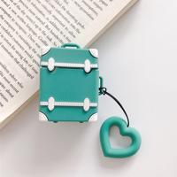 Draadloze koptelefoon schokbestendig Candy gekleurde koffer silicone beschermhoes voor Apple AirPods 1/2 (groen)