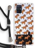 Pony: Samsung Galaxy A71 Transparant Hoesje met koord
