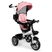 Viking Choice  Kinderwagen - driewieler - wit met grijs - met zonnevizier en trappers - thumbnail