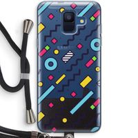 8-bit N°8: Samsung Galaxy A6 (2018) Transparant Hoesje met koord