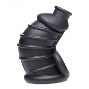 XR Brands Dark Chamber - Silicone Chastity Cage