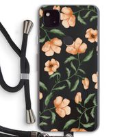 Peachy flowers: Pixel 4a 5G Transparant Hoesje met koord