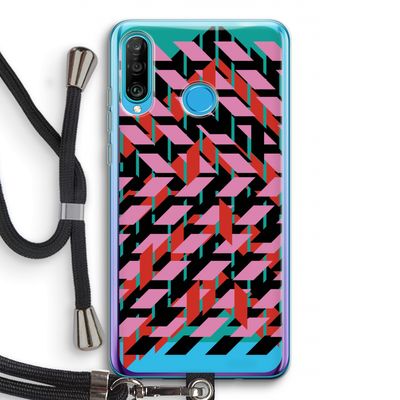 Skew Blush 2: Huawei P30 Lite Transparant Hoesje met koord