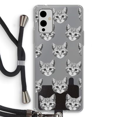Kitten: OnePlus 9 Transparant Hoesje met koord