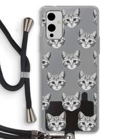 Kitten: OnePlus 9 Transparant Hoesje met koord