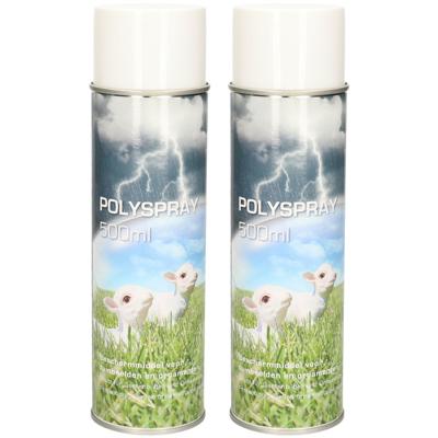 Impregneerspray voor tuinbeelden/tuinkabouters - 2x - 500 ml - Blanke buitenlak spray