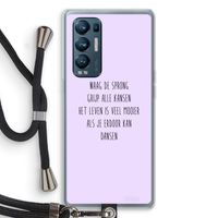 Sprong: Oppo Find X3 Neo Transparant Hoesje met koord