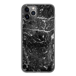 Zwart marmer: iPhone 11 Pro Transparant Hoesje