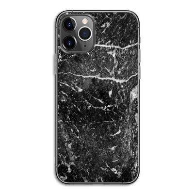 Zwart marmer: iPhone 11 Pro Transparant Hoesje