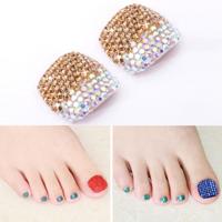 2 PC'S Crystal nep Nail Art Tips Rhinestone volledige dekking teennagels Decals stickers (NO: 30) 2 PC'S Crystal nep Nail Art Tips Rhinestone volledige dekking teennagels Decals stickers (NO: 30)
