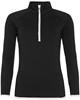 Just Cool JC036 Women´s Cool 1/2 Zip Sweat - Jet Black - XS