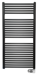 Wiesbaden Elara elektrische radiator 118,5x60 cm 700 W, mat zwart