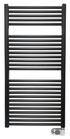 Wiesbaden Elara elektrische radiator 118,5x60 cm 700 W, mat zwart - thumbnail