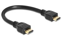Delock 83352 Kabel High Speed HDMI met Ethernet - HDMI A male > HDMI A male 4K 25cm