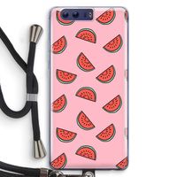 Watermeloen: Honor 9 Transparant Hoesje met koord
