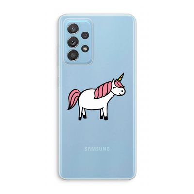 Eenhoorn: Samsung Galaxy A73 Transparant Hoesje