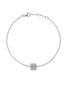 DE BEERS bracelet Aura en or blanc 18ct pavé de diamants taille princesse - Argent