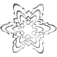 Creativ Company Uitsteekvormen, sneeuwvlok, h: 2,5 cm, afm 6-16,5 cm, 1 stuk/ 1 doos