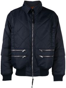 Helmut Lang veste à matelassage losanges - Bleu