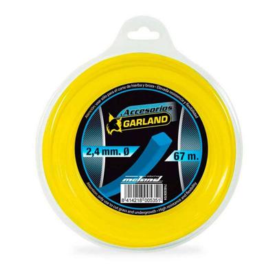 Draad voor snijmachine Garland 71023c6724 Ø 2,4 mm Vierkant 67 m Nylon