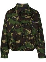 Martine Rose veste boutonnée à imprimé camouflage - Vert