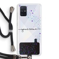 Sterren: Samsung Galaxy A71 Transparant Hoesje met koord