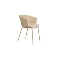 Housecraft Jessica Eetkamerstoelen armleuning Beige - Set van 4 - thumbnail