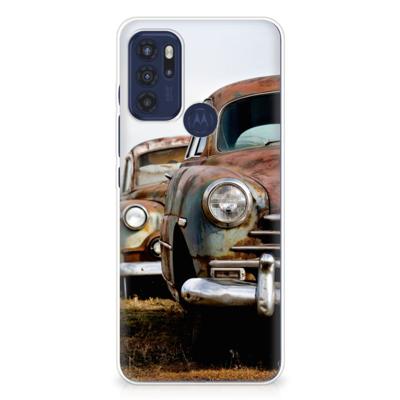 Motorola Moto G60s | Siliconen hoesje | met foto Vintage Auto
