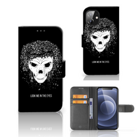 Telefoonhoesje met Naam Apple iPhone 12 Mini Skull Hair - thumbnail